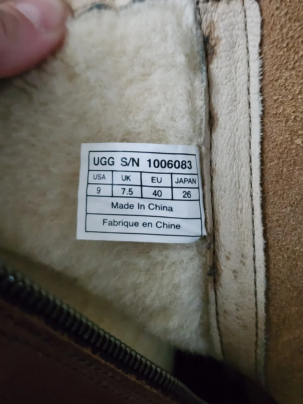 UGG #1006083 leather chestnut